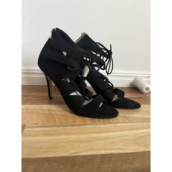 PORTMANS Women's Black Gladiator Block Heel Sandal Size 40 - Picture 2 of 2